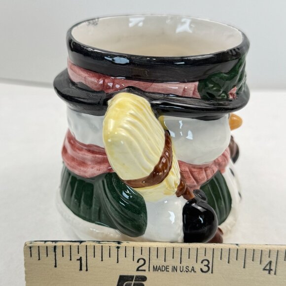 Home Trends 12 Oz Hand-Painted Snowman Mug Ceramic Holiday Coffee Tea Cup - Picture 12 of 15